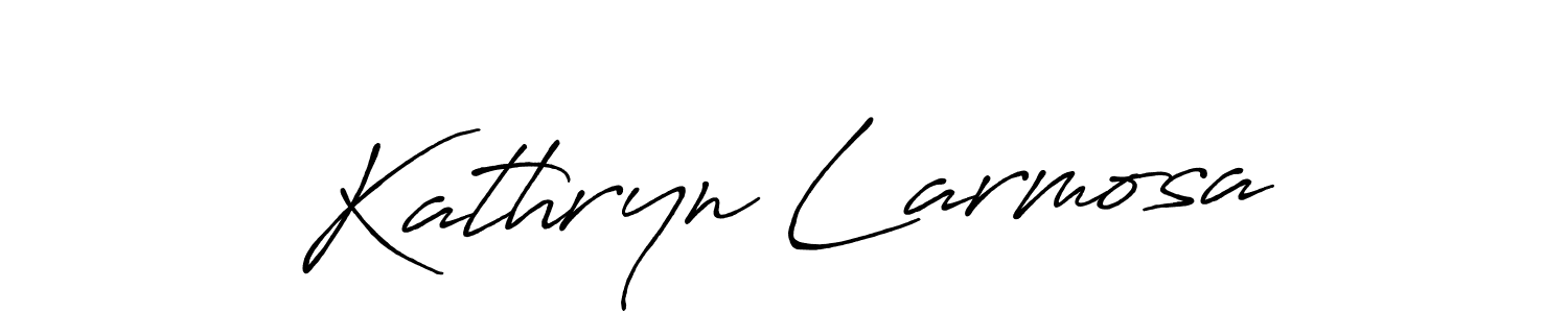 It looks lik you need a new signature style for name Kathryn Larmosa. Design unique handwritten (Antro_Vectra_Bolder) signature with our free signature maker in just a few clicks. Kathryn Larmosa signature style 7 images and pictures png