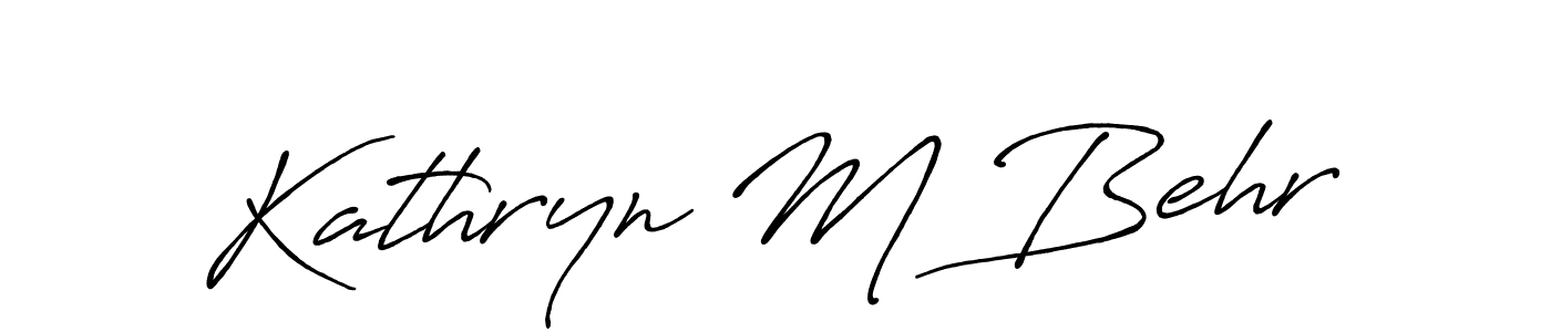 Kathryn M Behr stylish signature style. Best Handwritten Sign (Antro_Vectra_Bolder) for my name. Handwritten Signature Collection Ideas for my name Kathryn M Behr. Kathryn M Behr signature style 7 images and pictures png