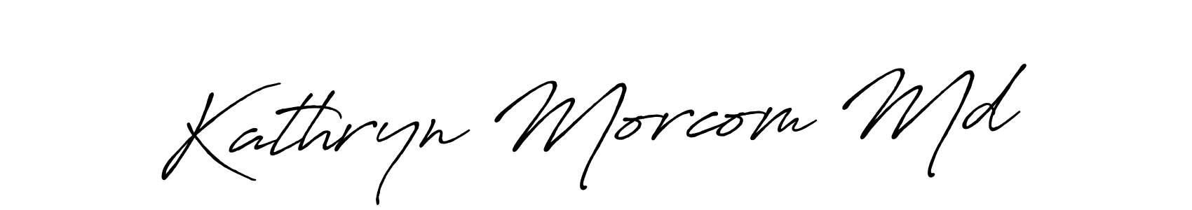 How to make Kathryn Morcom Md name signature. Use Antro_Vectra_Bolder style for creating short signs online. This is the latest handwritten sign. Kathryn Morcom Md signature style 7 images and pictures png