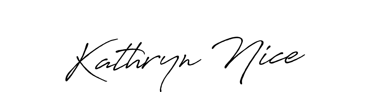 Make a beautiful signature design for name Kathryn Nice. With this signature (Antro_Vectra_Bolder) style, you can create a handwritten signature for free. Kathryn Nice signature style 7 images and pictures png