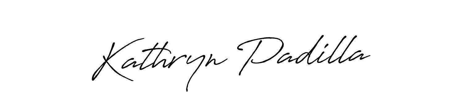 Create a beautiful signature design for name Kathryn Padilla. With this signature (Antro_Vectra_Bolder) fonts, you can make a handwritten signature for free. Kathryn Padilla signature style 7 images and pictures png