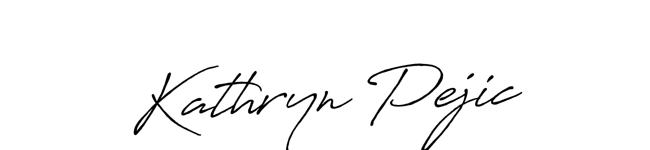 Make a beautiful signature design for name Kathryn Pejic. With this signature (Antro_Vectra_Bolder) style, you can create a handwritten signature for free. Kathryn Pejic signature style 7 images and pictures png
