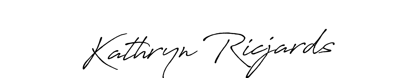 How to make Kathryn Ricjards signature? Antro_Vectra_Bolder is a professional autograph style. Create handwritten signature for Kathryn Ricjards name. Kathryn Ricjards signature style 7 images and pictures png