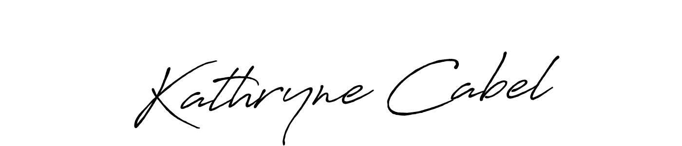 Design your own signature with our free online signature maker. With this signature software, you can create a handwritten (Antro_Vectra_Bolder) signature for name Kathryne Cabel. Kathryne Cabel signature style 7 images and pictures png