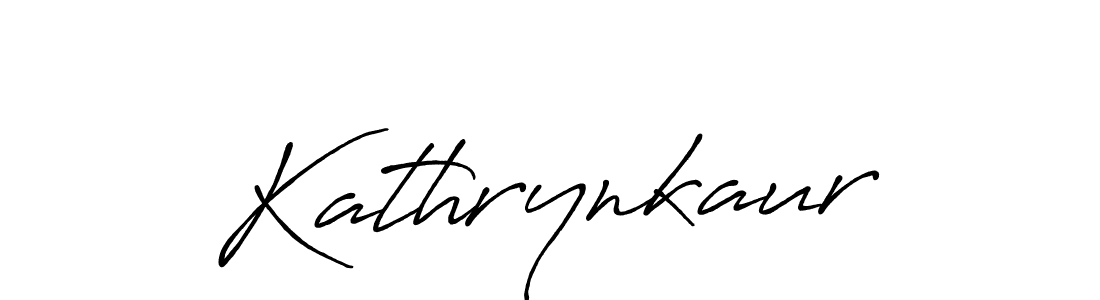 How to make Kathrynkaur signature? Antro_Vectra_Bolder is a professional autograph style. Create handwritten signature for Kathrynkaur name. Kathrynkaur signature style 7 images and pictures png