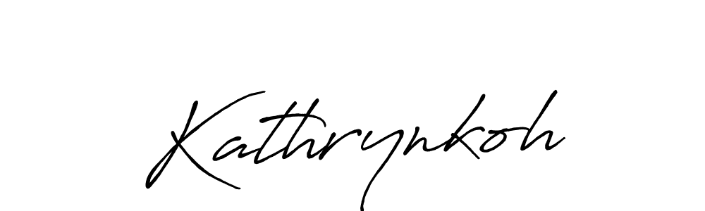 How to Draw Kathrynkoh signature style? Antro_Vectra_Bolder is a latest design signature styles for name Kathrynkoh. Kathrynkoh signature style 7 images and pictures png