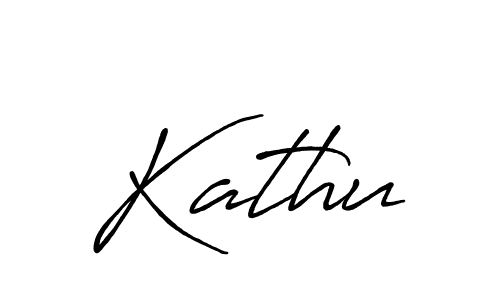 Design your own signature with our free online signature maker. With this signature software, you can create a handwritten (Antro_Vectra_Bolder) signature for name Kathu. Kathu signature style 7 images and pictures png