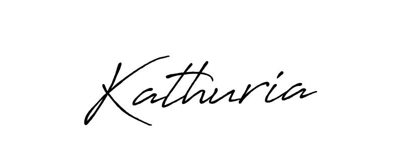 Make a beautiful signature design for name Kathuria. With this signature (Antro_Vectra_Bolder) style, you can create a handwritten signature for free. Kathuria signature style 7 images and pictures png