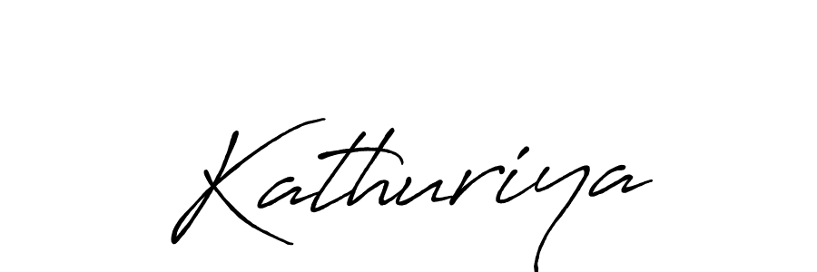 How to make Kathuriya name signature. Use Antro_Vectra_Bolder style for creating short signs online. This is the latest handwritten sign. Kathuriya signature style 7 images and pictures png