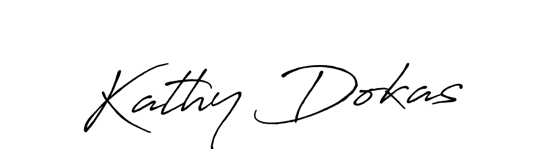 Make a short Kathy Dokas signature style. Manage your documents anywhere anytime using Antro_Vectra_Bolder. Create and add eSignatures, submit forms, share and send files easily. Kathy Dokas signature style 7 images and pictures png