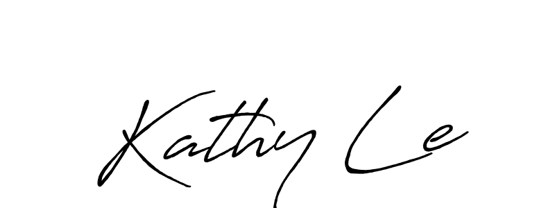 Kathy Le stylish signature style. Best Handwritten Sign (Antro_Vectra_Bolder) for my name. Handwritten Signature Collection Ideas for my name Kathy Le. Kathy Le signature style 7 images and pictures png