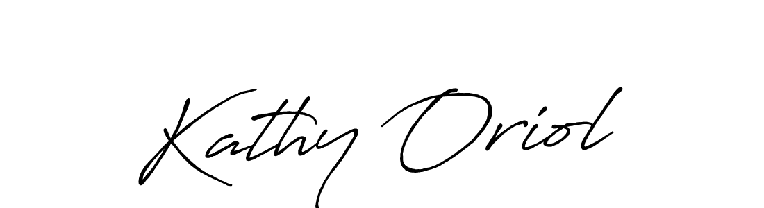 How to make Kathy Oriol name signature. Use Antro_Vectra_Bolder style for creating short signs online. This is the latest handwritten sign. Kathy Oriol signature style 7 images and pictures png