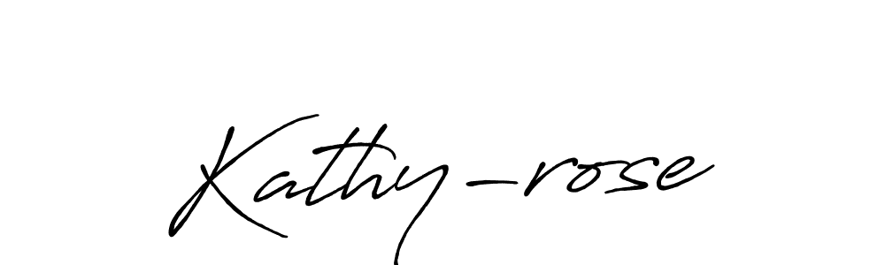 Design your own signature with our free online signature maker. With this signature software, you can create a handwritten (Antro_Vectra_Bolder) signature for name Kathy-rose. Kathy-rose signature style 7 images and pictures png