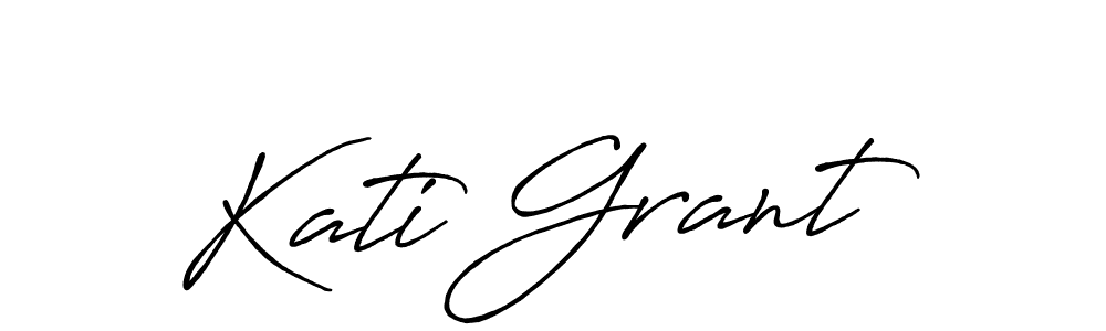 It looks lik you need a new signature style for name Kati Grant. Design unique handwritten (Antro_Vectra_Bolder) signature with our free signature maker in just a few clicks. Kati Grant signature style 7 images and pictures png