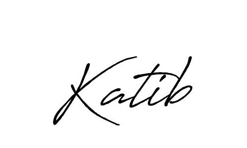 Design your own signature with our free online signature maker. With this signature software, you can create a handwritten (Antro_Vectra_Bolder) signature for name Katib. Katib signature style 7 images and pictures png