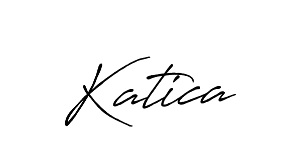 How to make Katica name signature. Use Antro_Vectra_Bolder style for creating short signs online. This is the latest handwritten sign. Katica signature style 7 images and pictures png