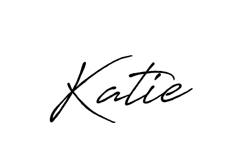 Design your own signature with our free online signature maker. With this signature software, you can create a handwritten (Antro_Vectra_Bolder) signature for name Katie. Katie signature style 7 images and pictures png