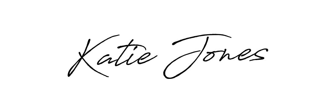 It looks lik you need a new signature style for name Katie Jones. Design unique handwritten (Antro_Vectra_Bolder) signature with our free signature maker in just a few clicks. Katie Jones signature style 7 images and pictures png