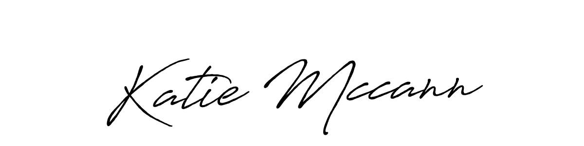 Create a beautiful signature design for name Katie Mccann. With this signature (Antro_Vectra_Bolder) fonts, you can make a handwritten signature for free. Katie Mccann signature style 7 images and pictures png