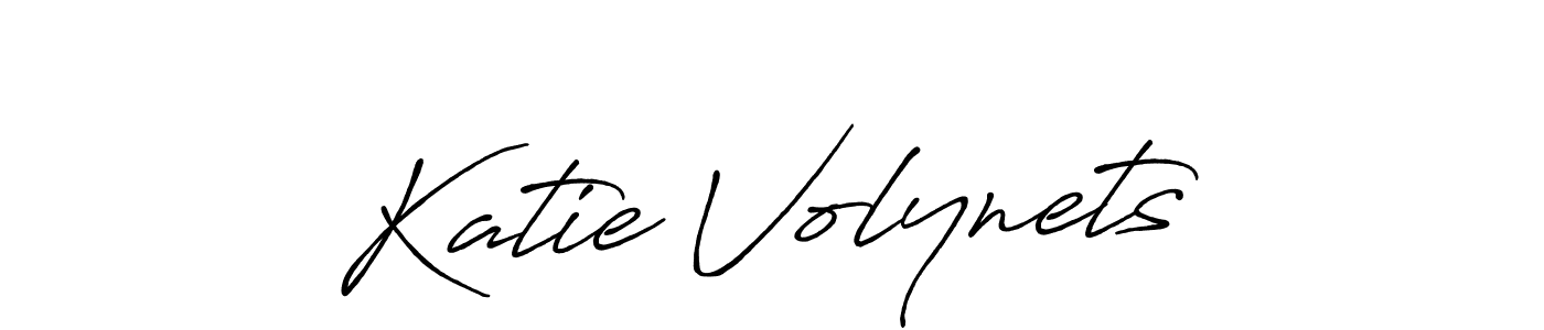 Also we have Katie Volynets name is the best signature style. Create professional handwritten signature collection using Antro_Vectra_Bolder autograph style. Katie Volynets signature style 7 images and pictures png