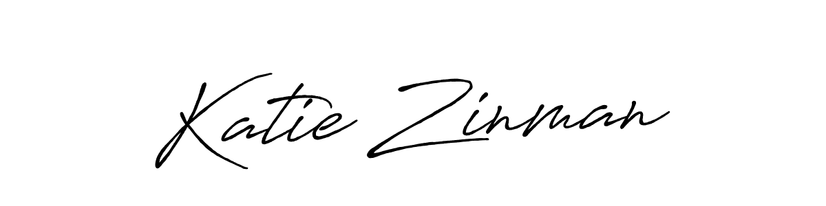 You should practise on your own different ways (Antro_Vectra_Bolder) to write your name (Katie Zinman) in signature. don't let someone else do it for you. Katie Zinman signature style 7 images and pictures png