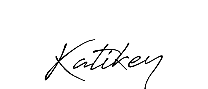 How to make Katikey name signature. Use Antro_Vectra_Bolder style for creating short signs online. This is the latest handwritten sign. Katikey signature style 7 images and pictures png