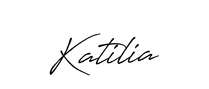 Create a beautiful signature design for name Katilia. With this signature (Antro_Vectra_Bolder) fonts, you can make a handwritten signature for free. Katilia signature style 7 images and pictures png