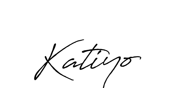 How to make Katiyo signature? Antro_Vectra_Bolder is a professional autograph style. Create handwritten signature for Katiyo name. Katiyo signature style 7 images and pictures png
