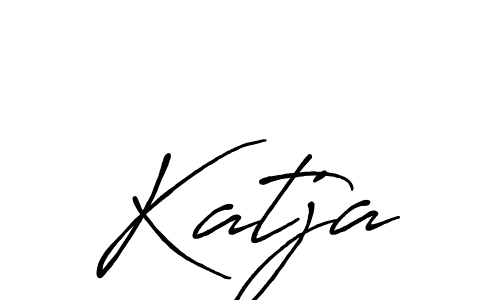Design your own signature with our free online signature maker. With this signature software, you can create a handwritten (Antro_Vectra_Bolder) signature for name Katja. Katja signature style 7 images and pictures png