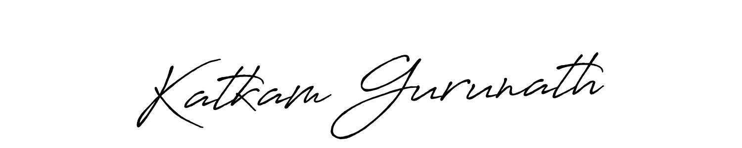 if you are searching for the best signature style for your name Katkam Gurunath. so please give up your signature search. here we have designed multiple signature styles  using Antro_Vectra_Bolder. Katkam Gurunath signature style 7 images and pictures png