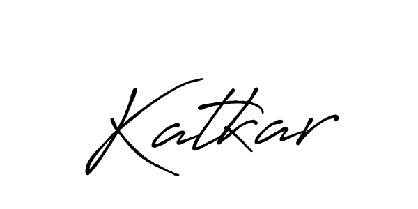 Make a beautiful signature design for name Katkar. With this signature (Antro_Vectra_Bolder) style, you can create a handwritten signature for free. Katkar signature style 7 images and pictures png