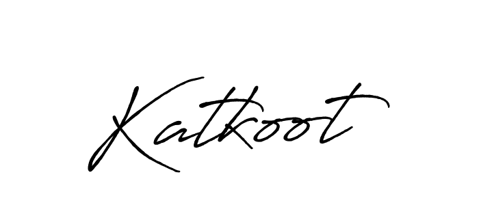 Make a beautiful signature design for name Katkoot. With this signature (Antro_Vectra_Bolder) style, you can create a handwritten signature for free. Katkoot signature style 7 images and pictures png