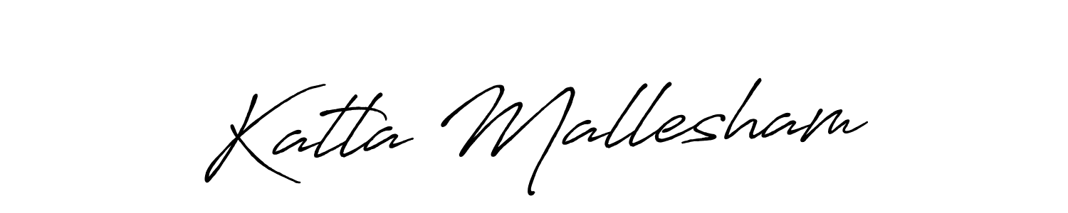 How to make Katla Mallesham signature? Antro_Vectra_Bolder is a professional autograph style. Create handwritten signature for Katla Mallesham name. Katla Mallesham signature style 7 images and pictures png