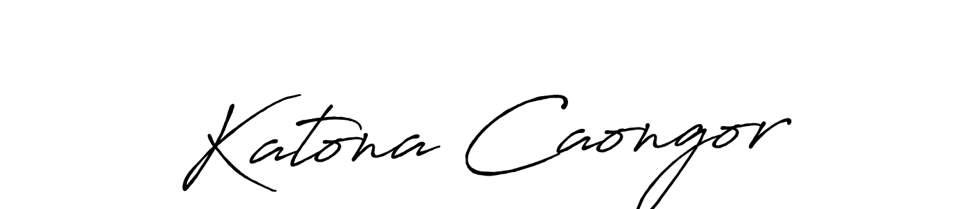 Katona Caongor stylish signature style. Best Handwritten Sign (Antro_Vectra_Bolder) for my name. Handwritten Signature Collection Ideas for my name Katona Caongor. Katona Caongor signature style 7 images and pictures png