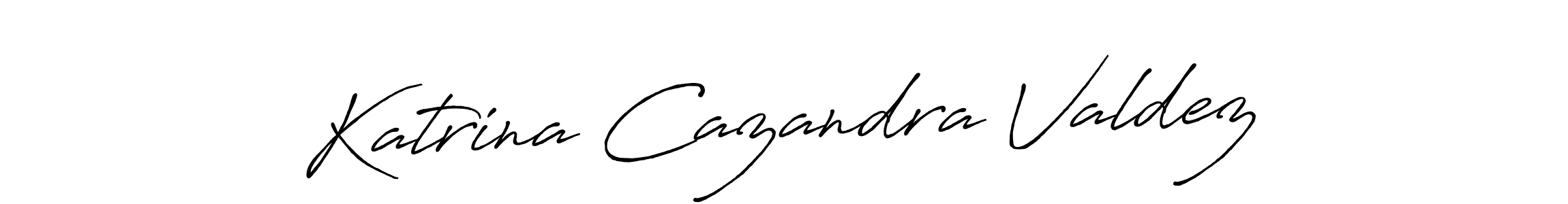 How to make Katrina Cazandra Valdez name signature. Use Antro_Vectra_Bolder style for creating short signs online. This is the latest handwritten sign. Katrina Cazandra Valdez signature style 7 images and pictures png