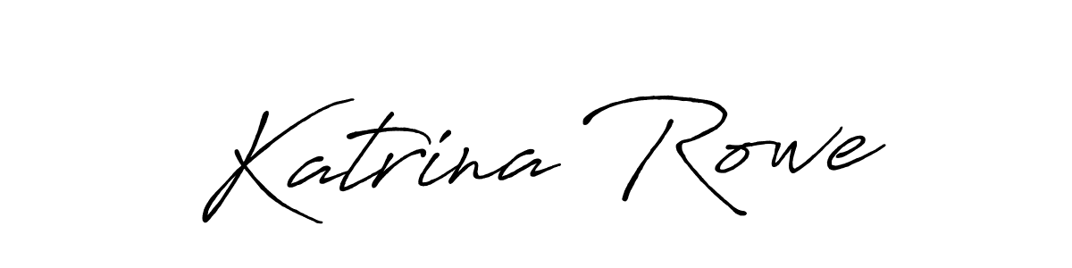 It looks lik you need a new signature style for name Katrina Rowe. Design unique handwritten (Antro_Vectra_Bolder) signature with our free signature maker in just a few clicks. Katrina Rowe signature style 7 images and pictures png