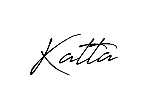 Use a signature maker to create a handwritten signature online. With this signature software, you can design (Antro_Vectra_Bolder) your own signature for name Katta. Katta signature style 7 images and pictures png