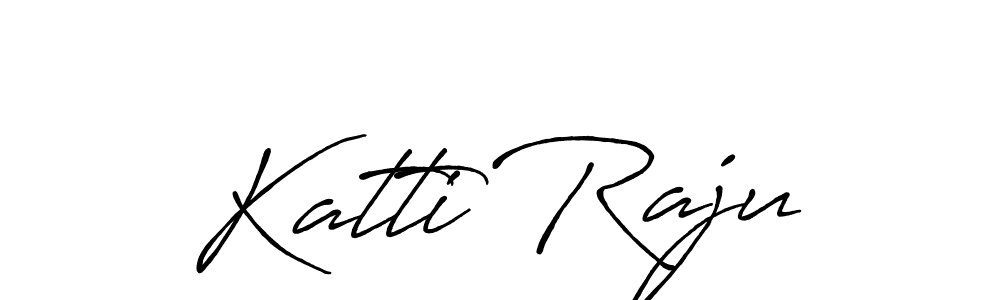 Also You can easily find your signature by using the search form. We will create Katti Raju name handwritten signature images for you free of cost using Antro_Vectra_Bolder sign style. Katti Raju signature style 7 images and pictures png