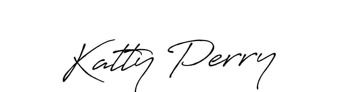 Make a beautiful signature design for name Katty Perry. With this signature (Antro_Vectra_Bolder) style, you can create a handwritten signature for free. Katty Perry signature style 7 images and pictures png