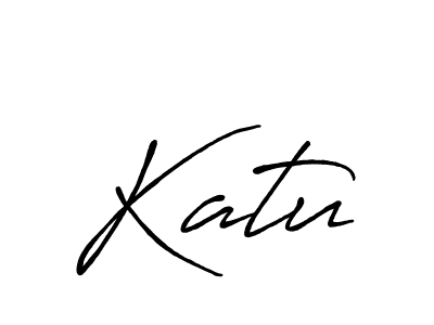 Create a beautiful signature design for name Katu. With this signature (Antro_Vectra_Bolder) fonts, you can make a handwritten signature for free. Katu signature style 7 images and pictures png