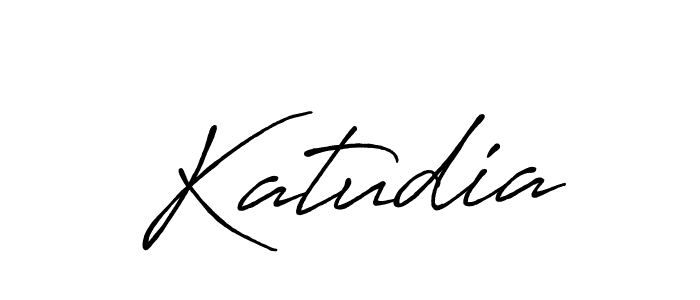Katudia stylish signature style. Best Handwritten Sign (Antro_Vectra_Bolder) for my name. Handwritten Signature Collection Ideas for my name Katudia. Katudia signature style 7 images and pictures png