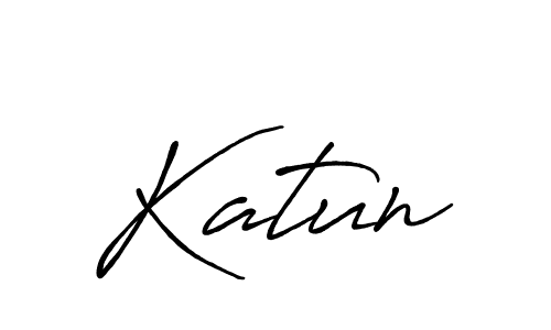 Use a signature maker to create a handwritten signature online. With this signature software, you can design (Antro_Vectra_Bolder) your own signature for name Katun. Katun signature style 7 images and pictures png