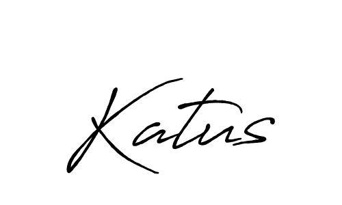 Create a beautiful signature design for name Katus. With this signature (Antro_Vectra_Bolder) fonts, you can make a handwritten signature for free. Katus signature style 7 images and pictures png