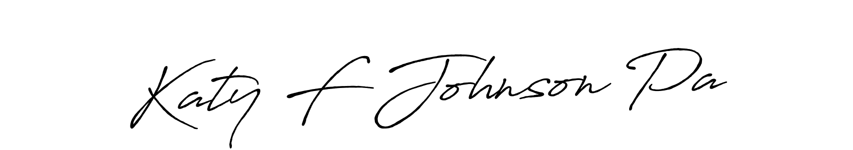 Antro_Vectra_Bolder is a professional signature style that is perfect for those who want to add a touch of class to their signature. It is also a great choice for those who want to make their signature more unique. Get Katy F Johnson Pa name to fancy signature for free. Katy F Johnson Pa signature style 7 images and pictures png
