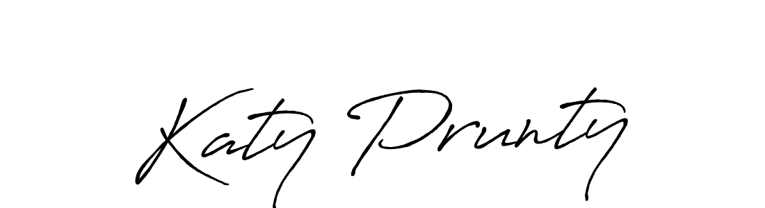 Make a beautiful signature design for name Katy Prunty. With this signature (Antro_Vectra_Bolder) style, you can create a handwritten signature for free. Katy Prunty signature style 7 images and pictures png