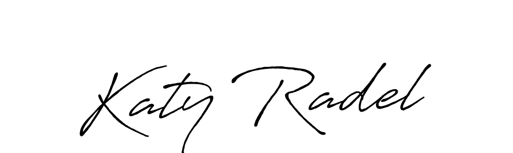 Create a beautiful signature design for name Katy Radel. With this signature (Antro_Vectra_Bolder) fonts, you can make a handwritten signature for free. Katy Radel signature style 7 images and pictures png