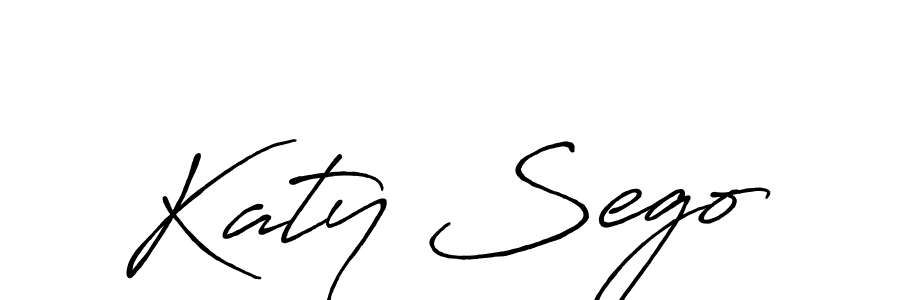 How to make Katy Sego name signature. Use Antro_Vectra_Bolder style for creating short signs online. This is the latest handwritten sign. Katy Sego signature style 7 images and pictures png
