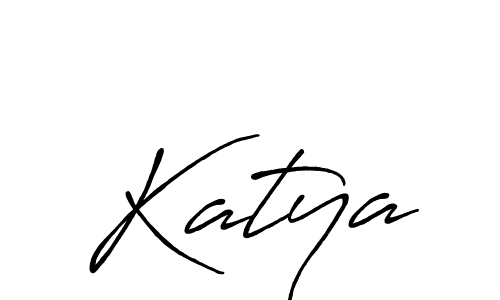 Katya stylish signature style. Best Handwritten Sign (Antro_Vectra_Bolder) for my name. Handwritten Signature Collection Ideas for my name Katya. Katya signature style 7 images and pictures png