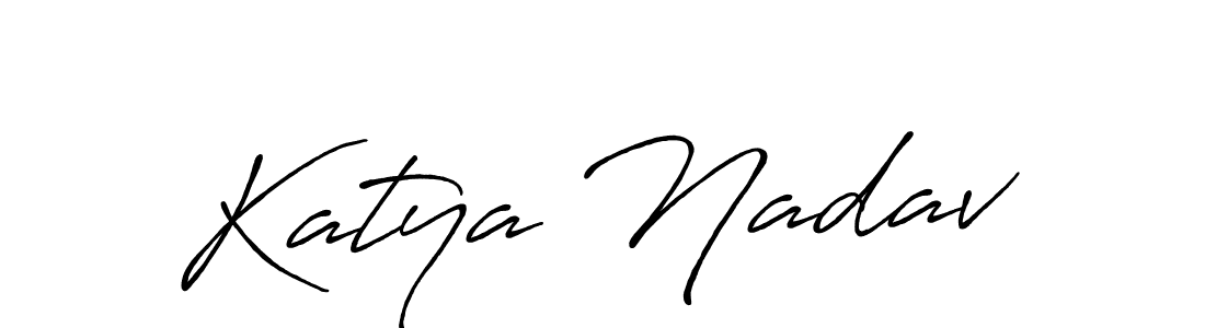 Make a beautiful signature design for name Katya Nadav. With this signature (Antro_Vectra_Bolder) style, you can create a handwritten signature for free. Katya Nadav signature style 7 images and pictures png