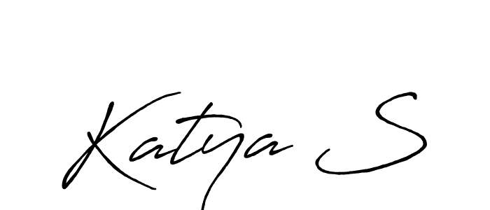 Design your own signature with our free online signature maker. With this signature software, you can create a handwritten (Antro_Vectra_Bolder) signature for name Katya S. Katya S signature style 7 images and pictures png